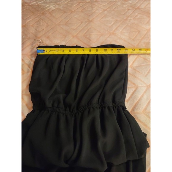 Iris Romper Pant/Shorts Size M Black Sleeveless Partially Sheer - Picture 5 of 9